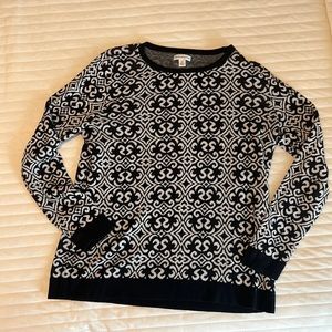 Black and white sweater